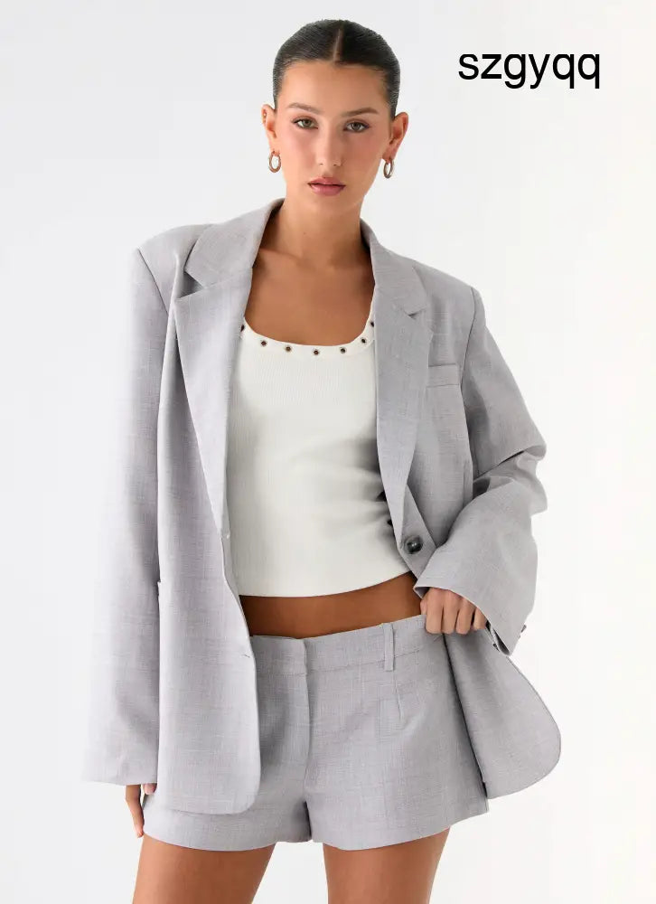 Kingston Oversized Blazer - Grey