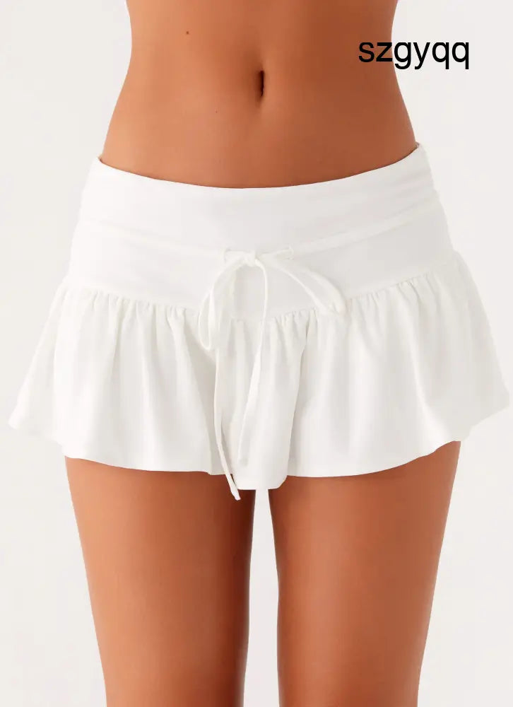 Landon Mini Skort - White
